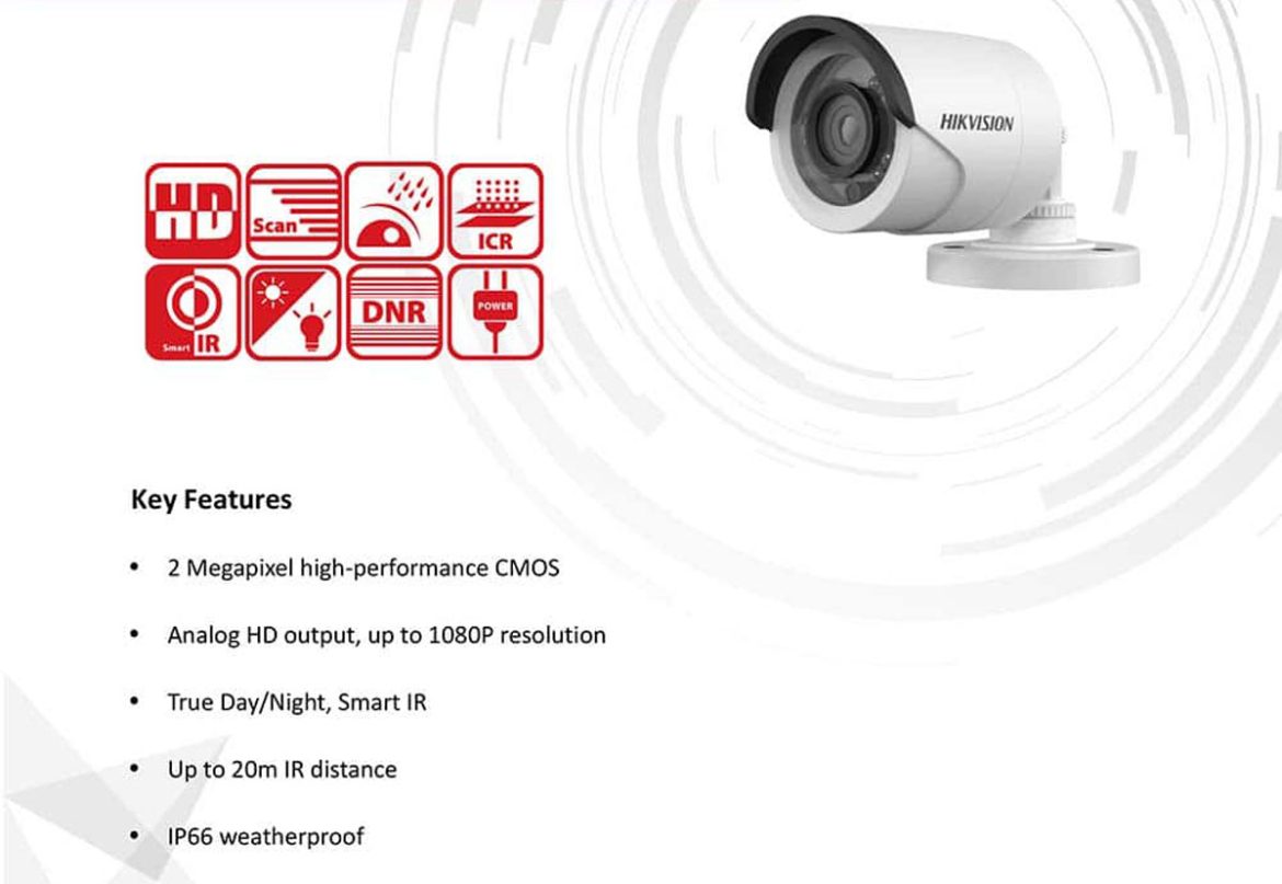 قیمت دوربین مداربسته 1080P هایک ویژن DS-2CE16D0T-IR