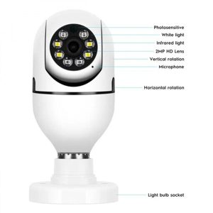 خرید دوربین مداربسته 360 درجه لامپی سیمکارت خور