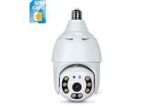 خرید دوربین مداربسته 360 درجه لامپی سیمکارت خور