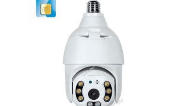 خرید دوربین مداربسته 360 درجه لامپی سیمکارت خور